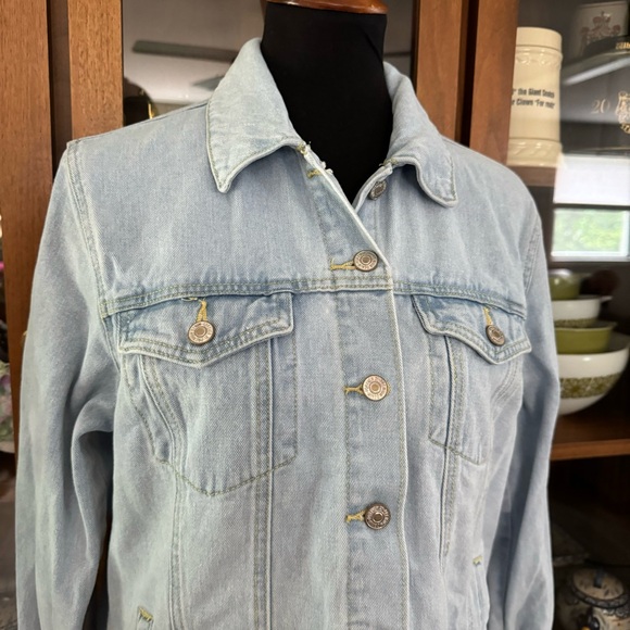 Forever 21 Denim Cactus & Floral Embroidered Jacket - Picture 7 of 7